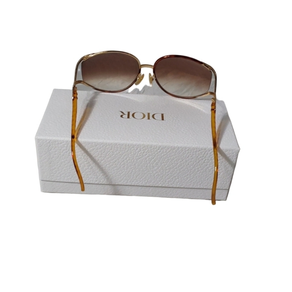 DIOR MID CENTURY 14-6317 PYTHON LINE SIGNATURE SUNGLASSES - Picture 10 of 10